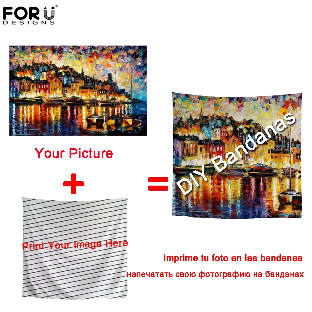 Модные женские банданы FORUDESIGNS с вашим собственным