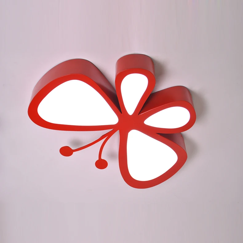 LED master bedroom children's room ceiling lamp metal painted boy girl cartoon butterfly | Освещение