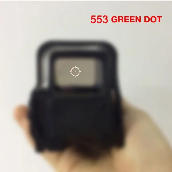 Быстросъемный голографический прицел 553 красный и зеленый в горошек охотничий с