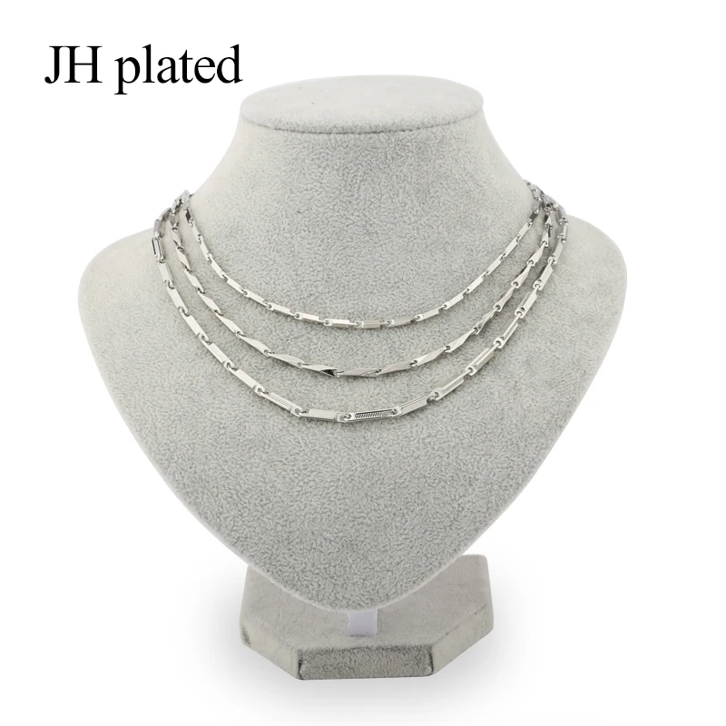 Модные серебряные ожерелья JHplated ширина 50 см модное ожерелье разных вариантов