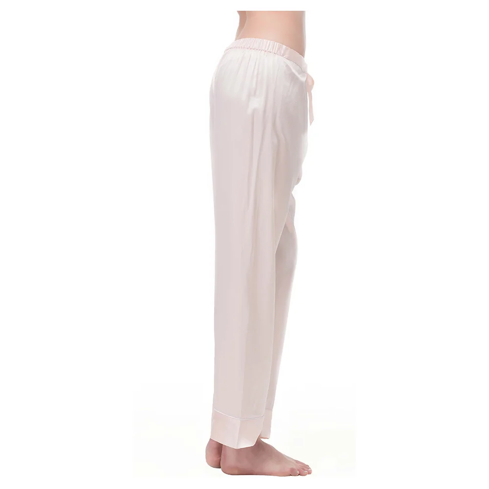 Lilysilk пижамы брюки для девочек 100 шелк женщин чистый сплошной 22 Momme Chic Обрезанные