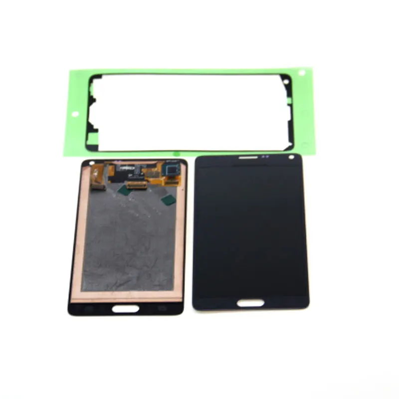 Black ЖК-экран NOTE4 для samsung Galaxy Note 4 N9100 N910C N910A N910F, сенсорный дигитайзер с тенью, запасные части - Цвет: Black