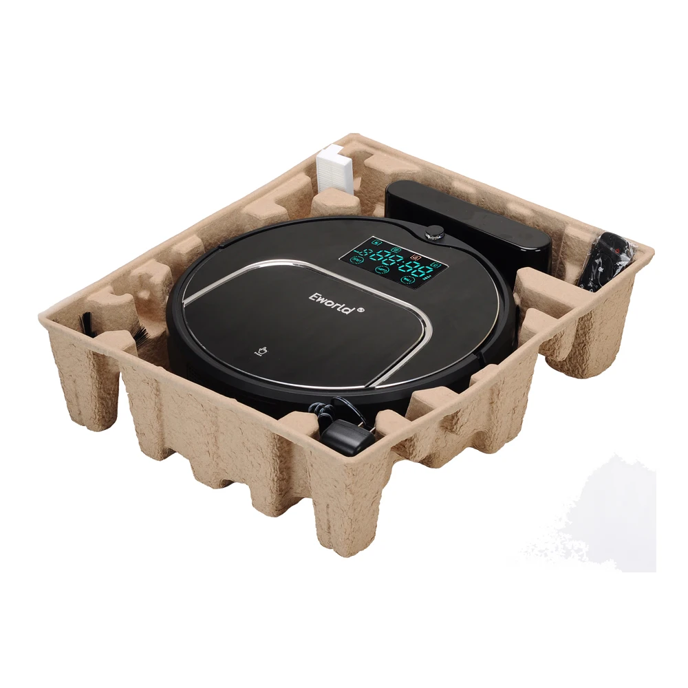 (Free to Europe) Eworld M883 Automatic Robotic Vacuum Cleaner for Home with LCD Remote Control Bigger Dust box | Бытовая техника