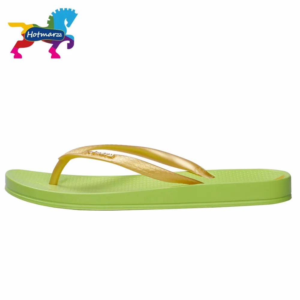 Hotmarzz женские шлепанцы модные пляжные сандалии однотонные на плоской подошве|slipper
