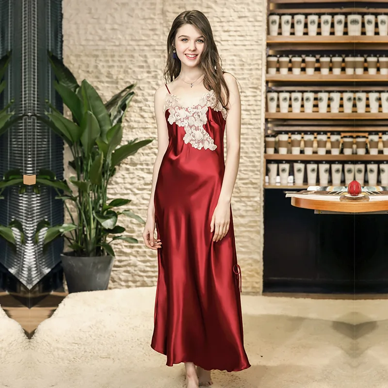 Perfering ночная рубашка женская одежда для сна длинное платье сексуальное женское