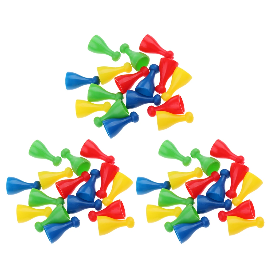 54 шт. пластиковые шахматные пилоны настольная игра красочные аксессуары Halma Parts |