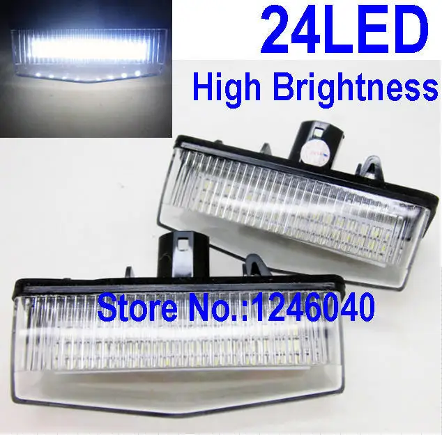 24LED фонарь освещения номерного знака Лампа для освещения номерного знака для Toyota Premio Allion 2009~ Mark X 09~ Корона 09~ Estima белый сильный яркий