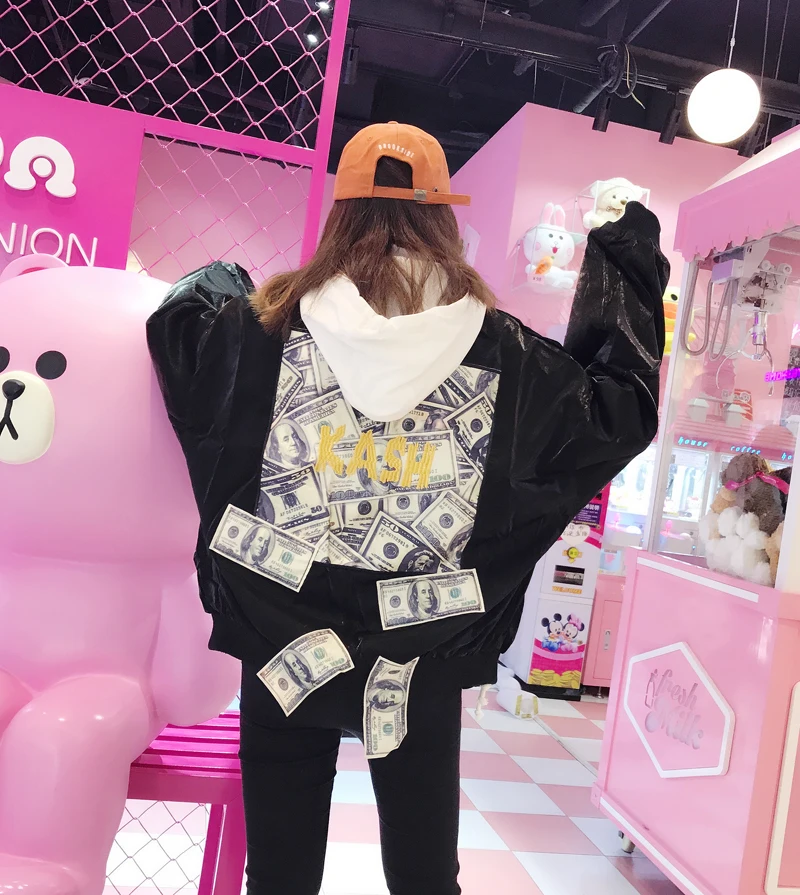 Супер огонь свободные уличные Harajuku пара оверсайз пальто летный Костюм BF весна и
