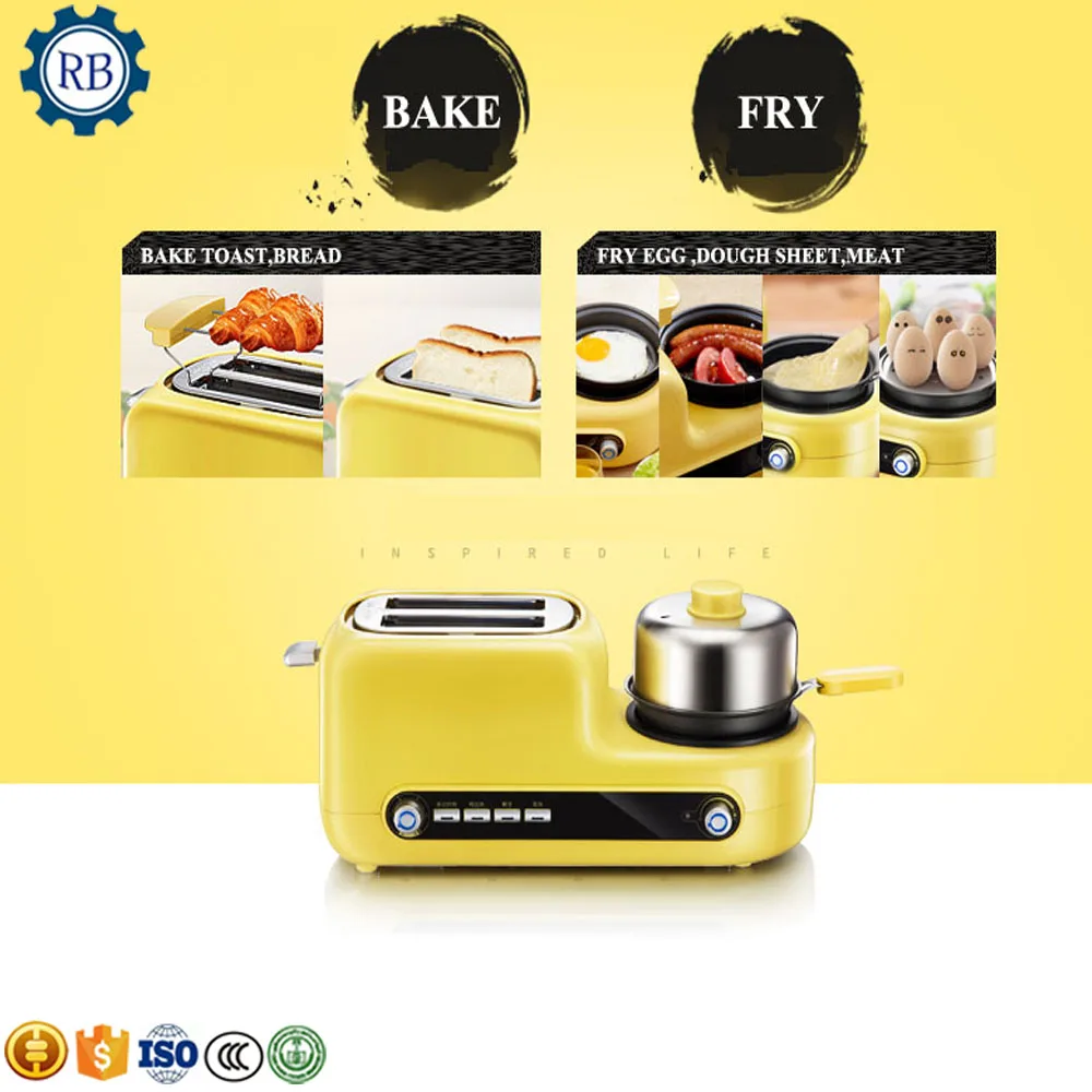 Бытовая машина для приготовления завтрака аппарат жарки яиц на пару печь хлеба и