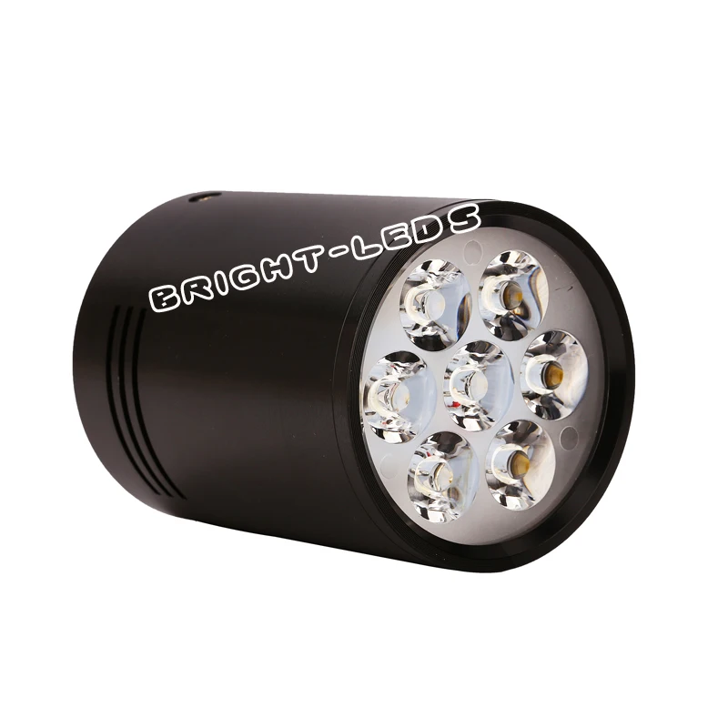 Точечный светодиодный светильник 7 Вт 220 лм черный поверхностный монтаж