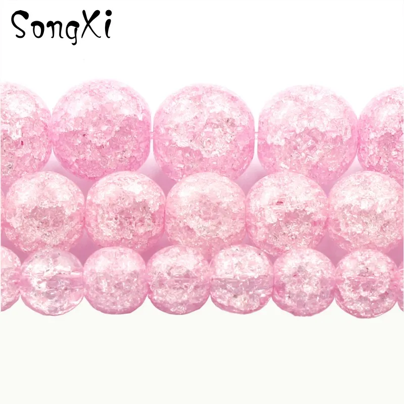 Круглые бусины россыпью для изготовления ювелирных изделий браслетов ожерелий