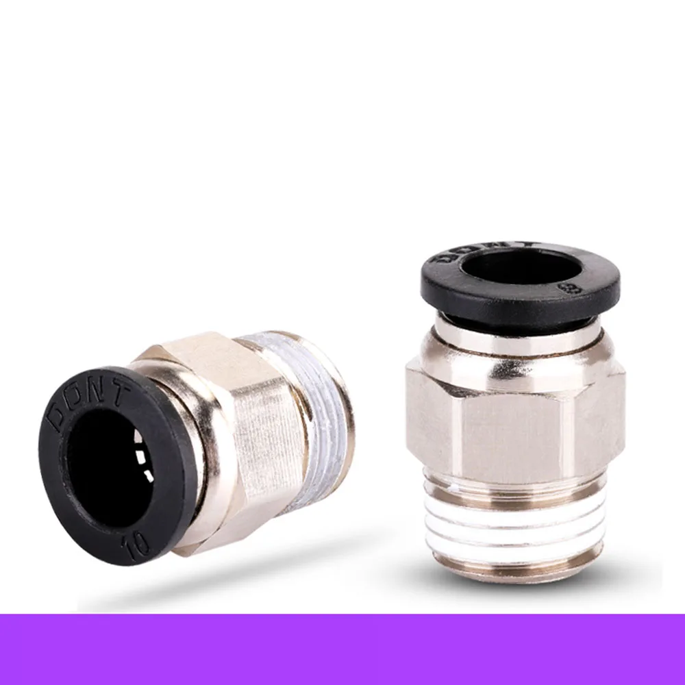 Пневматические фитинги 1 шт. 1/8 &quot1/4&quot 3/8 &quot1/2&quot BSP Male x Fit 5/32 &quotдо 1/2&quot OD трубка |