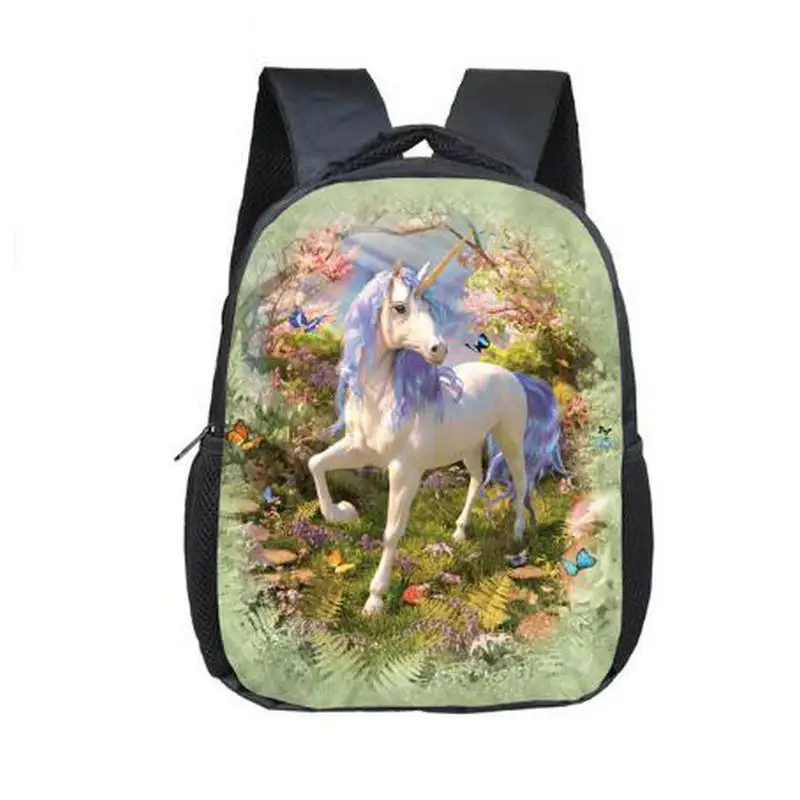 Школьный рюкзак с единорогом из мультфильма 12 дюймов школьные сумки для девочек