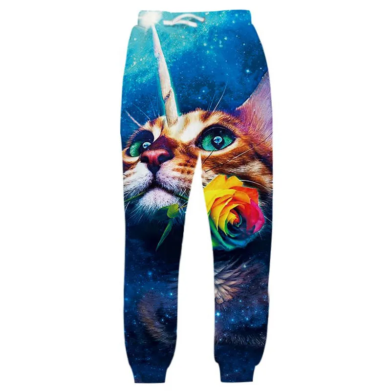 Мужские и женские спортивные штаны 3D забавные для бега в стиле хип хоп с