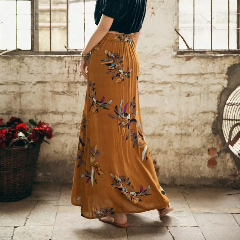 2017 Бохо люди русалка юбки имперский Высокая талия праздник Лето тропические