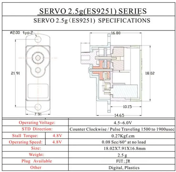 2 шт. EMAX ES9051 ES9251II сервопривод 4 3 г 5 Мини цифровой рулевой механизм EPP 3D F3P руль для
