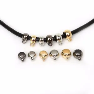 Бусины CCB с застежкой-клипсой для изготовления ювелирных изделий сделай сам, насыпью, 50 шт., золотойБронзовыйсеребристый цвет, для изготовления кулонов, браслетов