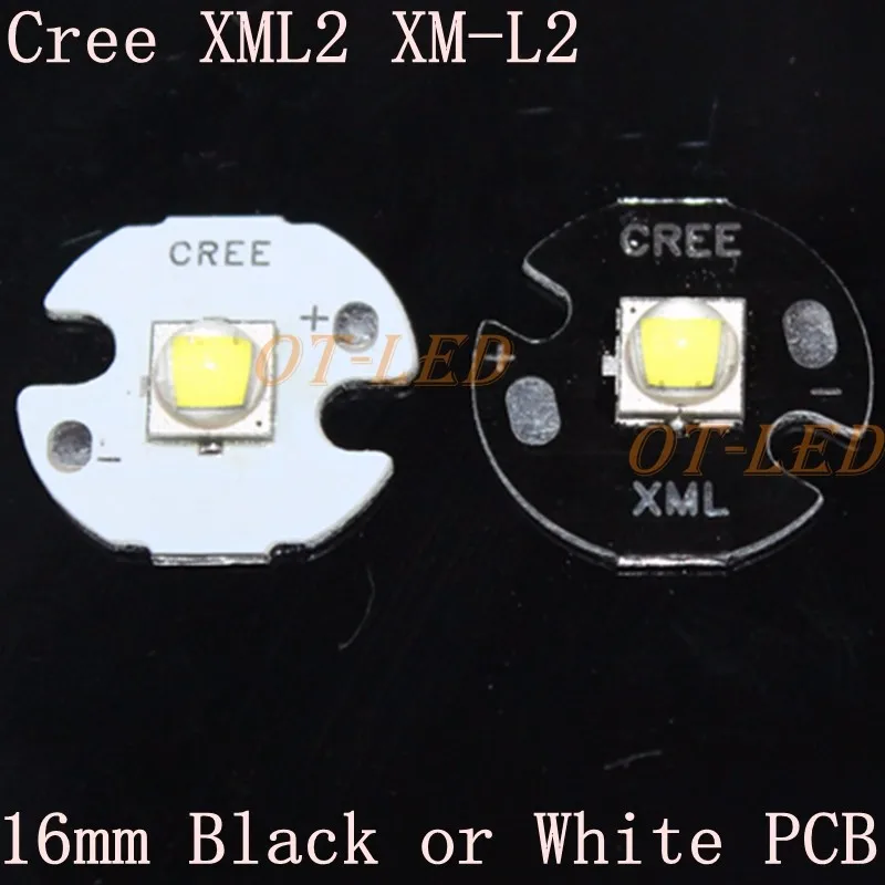 CREE XML2 светодиодный XM-L2 T6 10 Вт белый нейтральный белый теплый белый высокой мощности Светодиодный светильник-излучатель диод для вспышки светильник на 20 мм 16 мм PCB