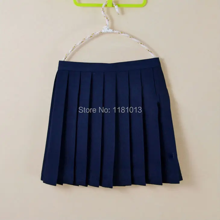 Разноцветные плиссированные юбки в японском стиле с высокой талией JK плотная