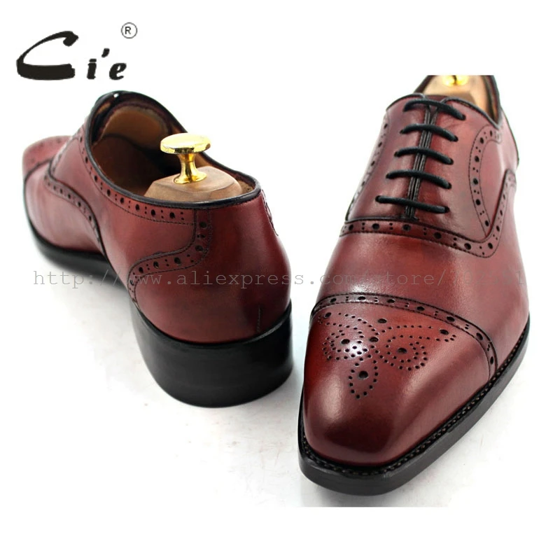 Полуброги cie мужские из натуральной телячьей кожи классические туфли оксфорды