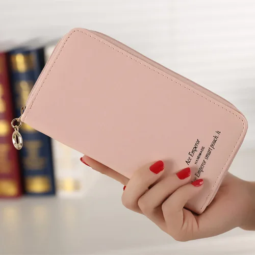 Женский бумажник с отделениями для карт longmiao длинный дизайн женский кошелек