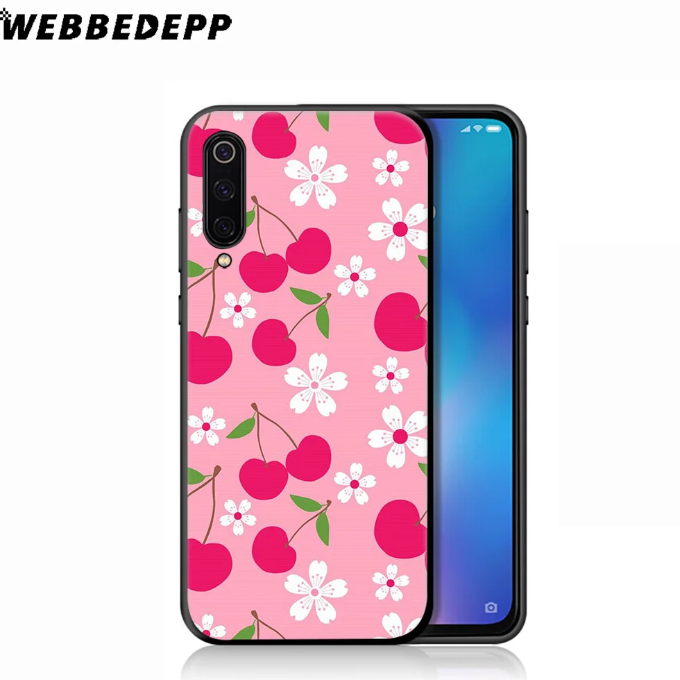 WEBBEDEPP Lovely fruit cherry Soft Case for Xiaomi Mi 9T 9 8 SE 6 A1 A2 A3 Lite MiA1 MiA2 MiA3 F1 MAX 3 Mi8 CC9E CC9 |