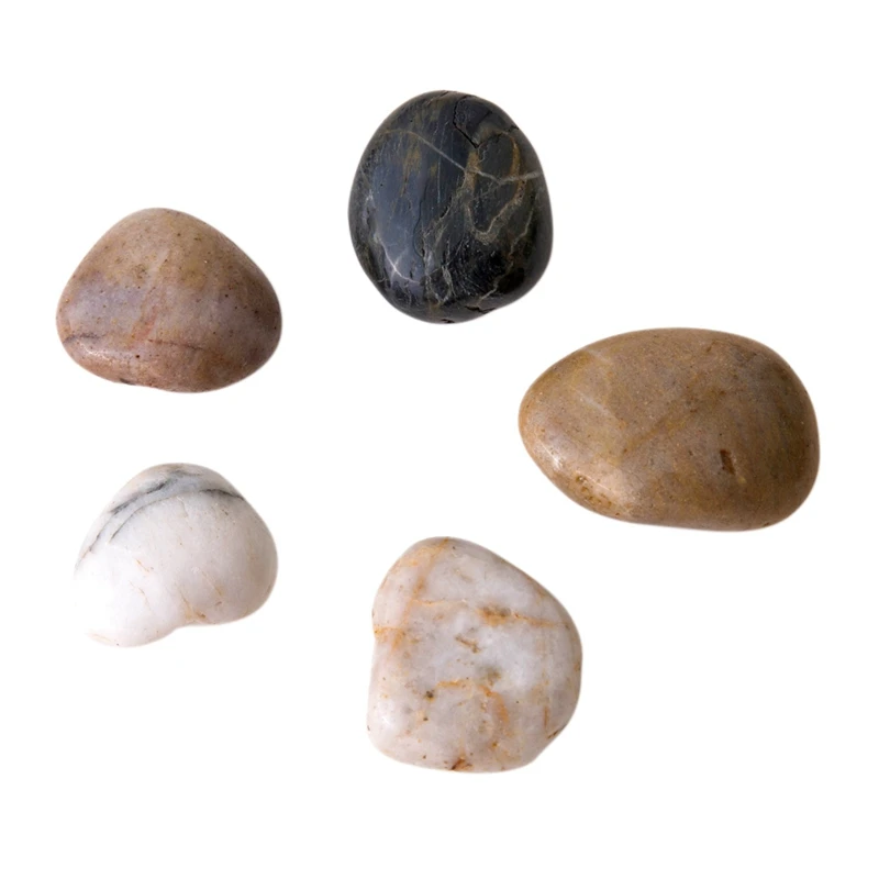 100 г речные камни смешанный полированный гравий для настольного украшения