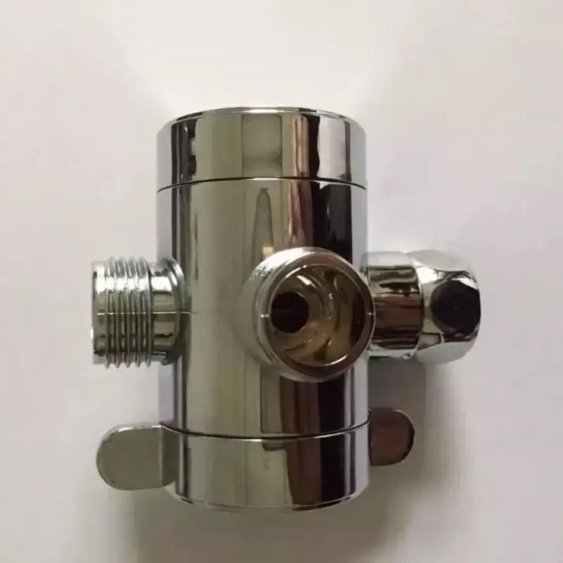 Шунт для душевой лейки Регулируемый Т образный адаптер с тремя направлениями 1/2