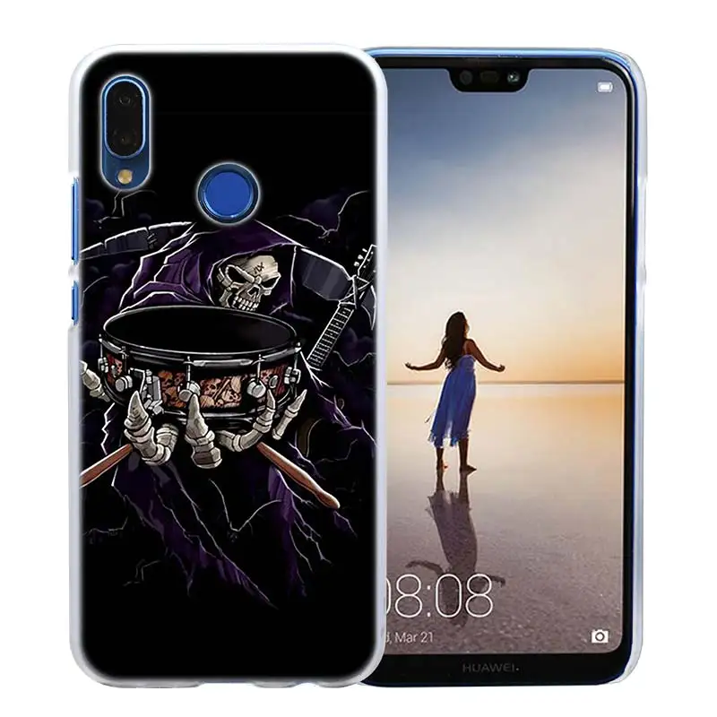 05 Мрачный смерть с косой чехол для huawei P20 P Smart Nova 4 3i P30 P10 P9 P8 lite мини-видеокамера-регистратор с креплением к жесткий чехол для телефона из поликарбоната с прозрачной крышкой в виде ракушки - Цвет: 05