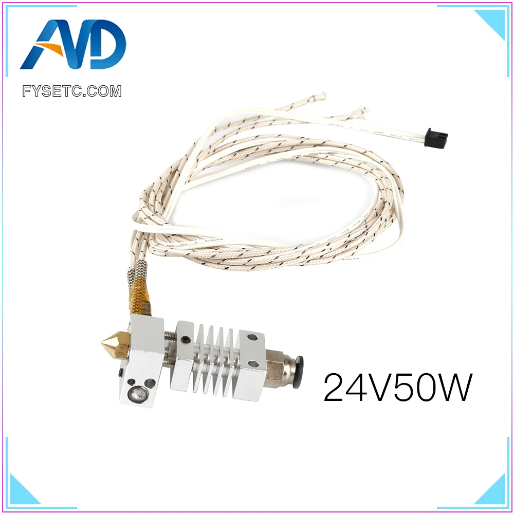 CR10 Hotend J-Head экструдер на большие расстояния 24 в 50 Вт с BMG экструдер титановый сплав тепловое горло для Creality CR10 3d принтер