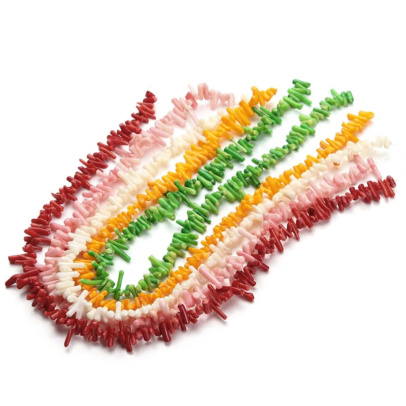 Бусины разделители морские Коралловые разные цвета 6 15 мм 40 см/нить|beads loose|chips