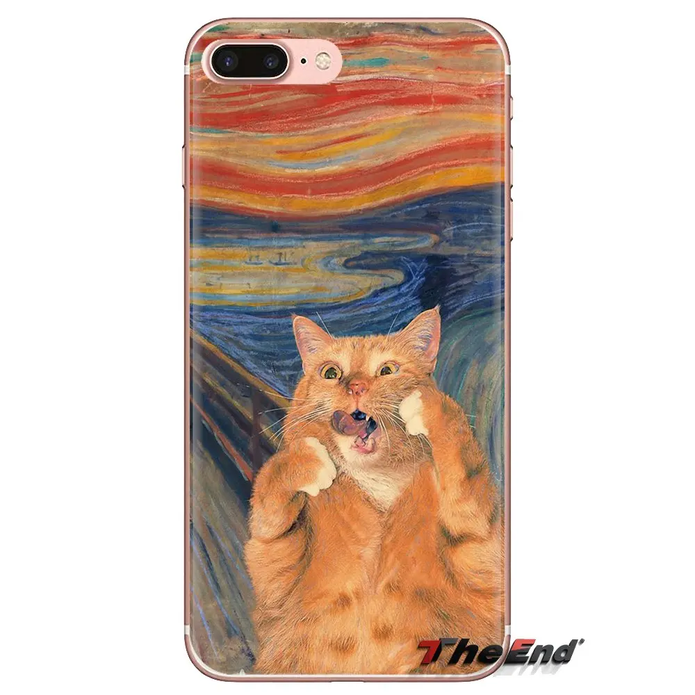 Для Huawei G7 G8 P7 P8 P9 P10 P20 P30 Lite Mini Pro P Smart Plus 2017 2018 2019 чехол из ТПУ Leonardo da Vinci Mona Lisa Pat Cat |