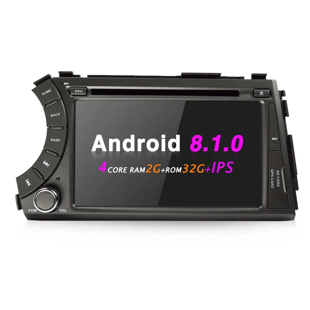 2G 32G IPS EKIY " четырехъядерный Android 8,1 2 Din Автомобильный Радио DVD мультимедийный плеер для Ssangyong Kyron Actyon gps навигация Bluetooth Wifi - Цвет: 2G 32G IPS