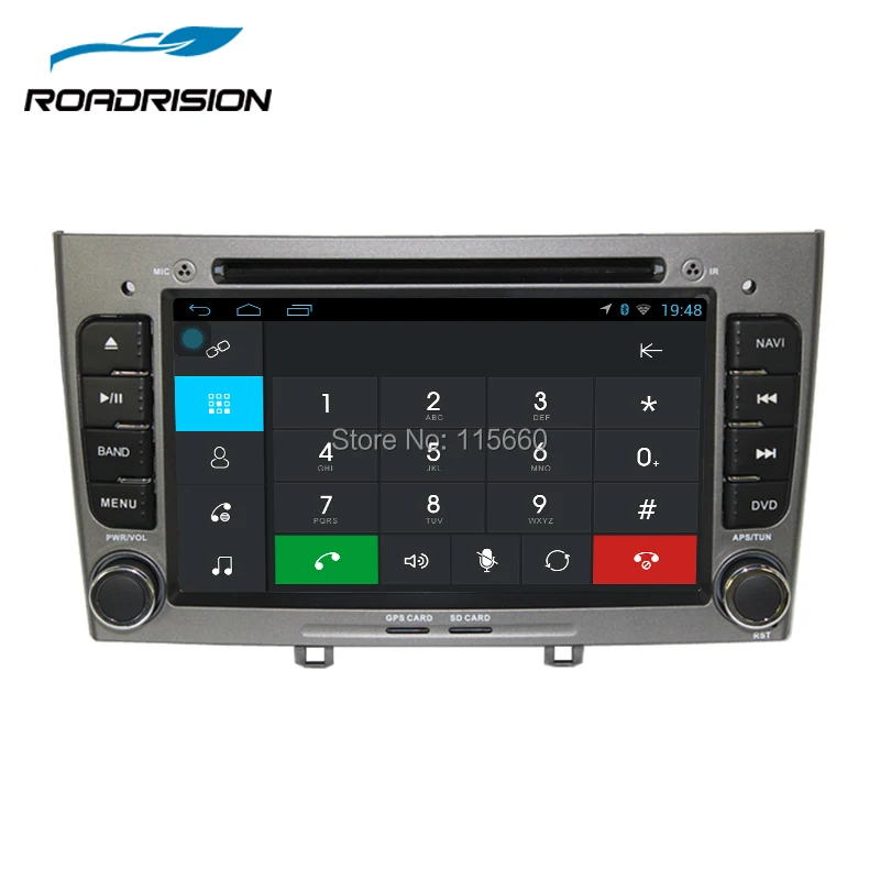 RoadRision 2Din Android 6,0 мультимедийный автомобильный DVD gps навигатор для peugeot 408/308/308SW Авторадио Стерео головное устройство черный/серый