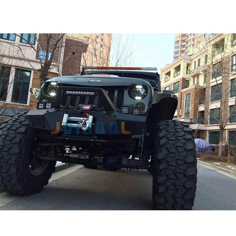 7 &quotобъектив проектора фары дюймов 75 Вт светодиодные лампы DRL подходят для Jeep