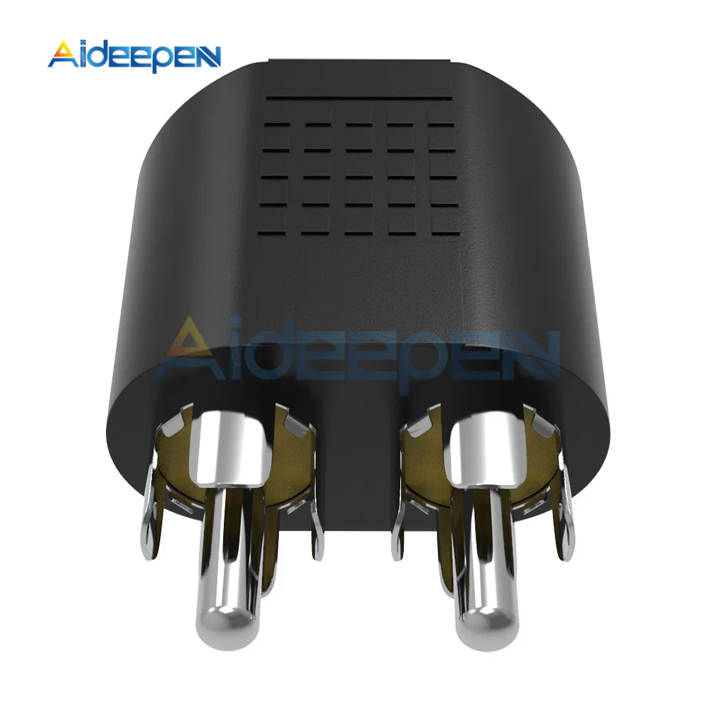 5 шт. 3 мм гнездо на 2 RCA штекер стерео аудио адаптер конвертер соединитель звуковой