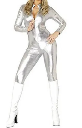 S XXL женский сексуальный кожаный комбинезон гибкий фетиш латекс боди на молнии