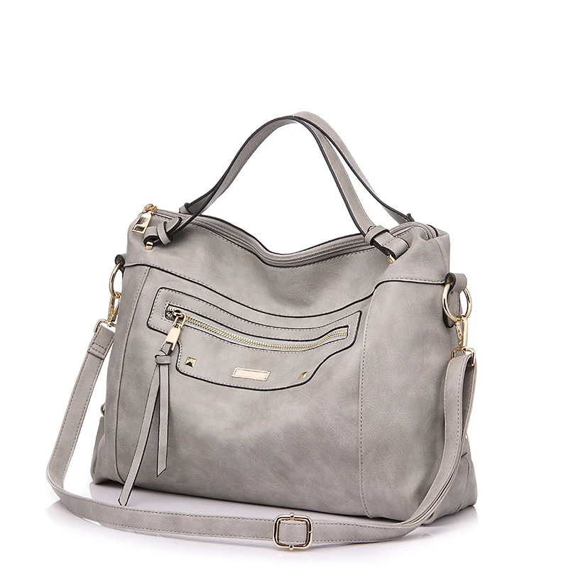REALER сумка женская с короткими ручками из искусственной кожи вместительная