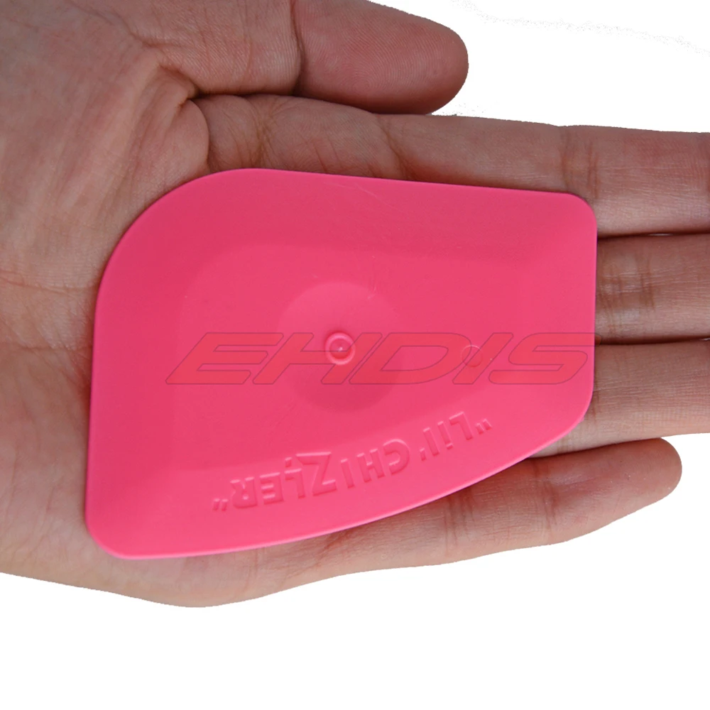 EHDIS 100 шт. автомобильный розовый виниловый скребок для пленки очистки стекол и