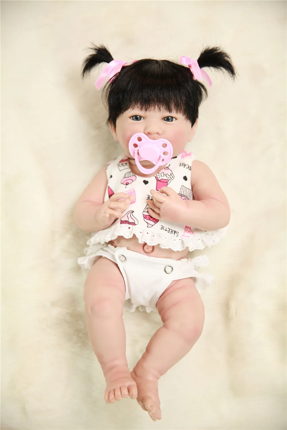 Bebes reborn girl babydoll 1" 35 см полная силиконовая виниловая Кукла Новорожденный ребенок девочка может купаться игрушка куклы подарок
