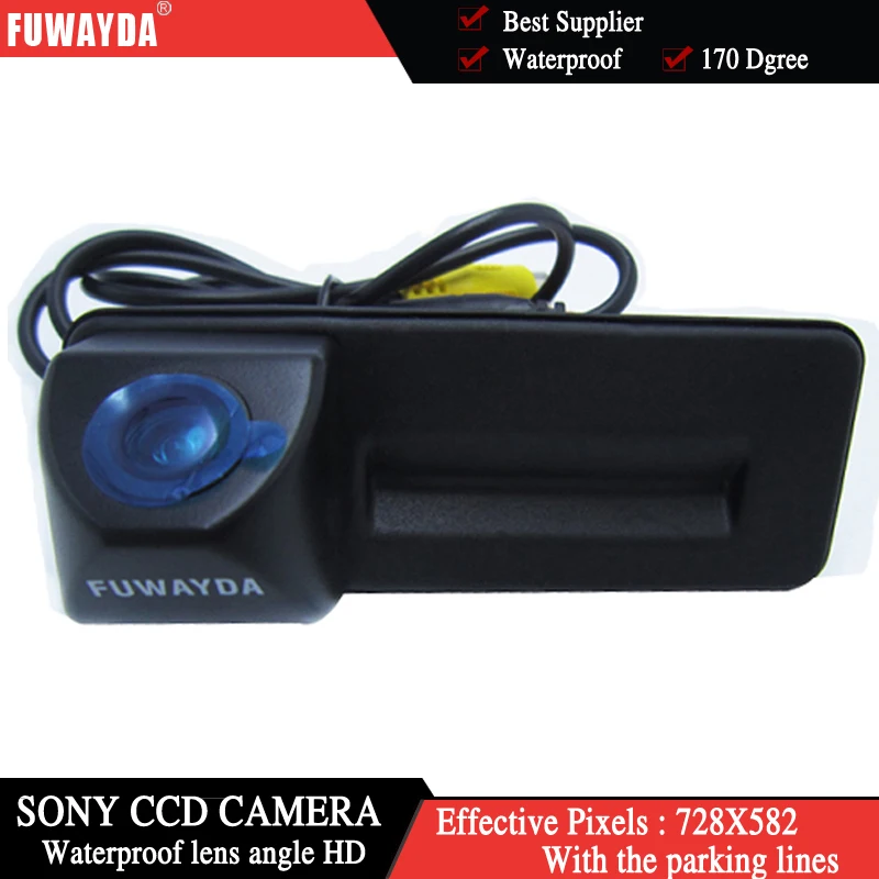 Камера заднего вида FUWAYDA для sony ccd skoda octavia fabia audi A1|trunk handle|rear view camerarear camera |