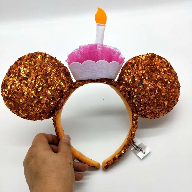 Disney Микки Маус чучело девушка игрушка аксессуары Микки плюшевые девушки головной убор-лента для волос креативный милый подарок на день рождения - Цвет: M