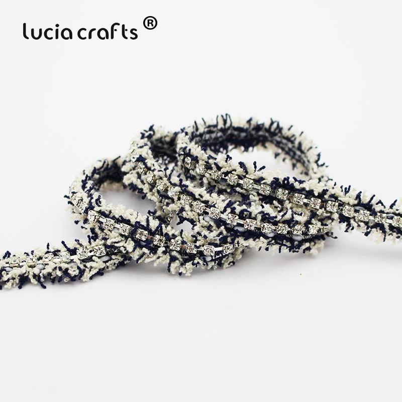 Lucia crafts 1 ярд 13/15/18 мм Фрезер для ногтей, сверлильный кисточкой лентой отделка тканевая лента для рукоделия костюм платье швейные материалы P0814