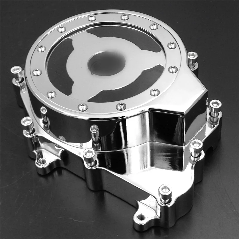 

Aftermarket БЕСПЛАТНАЯ ДОСТАВКА запчасти для мотоцикла Yamaha YZF R6 2003-2006 03-09 YZF R6S крышка статора двигателя прозрачная хромированная