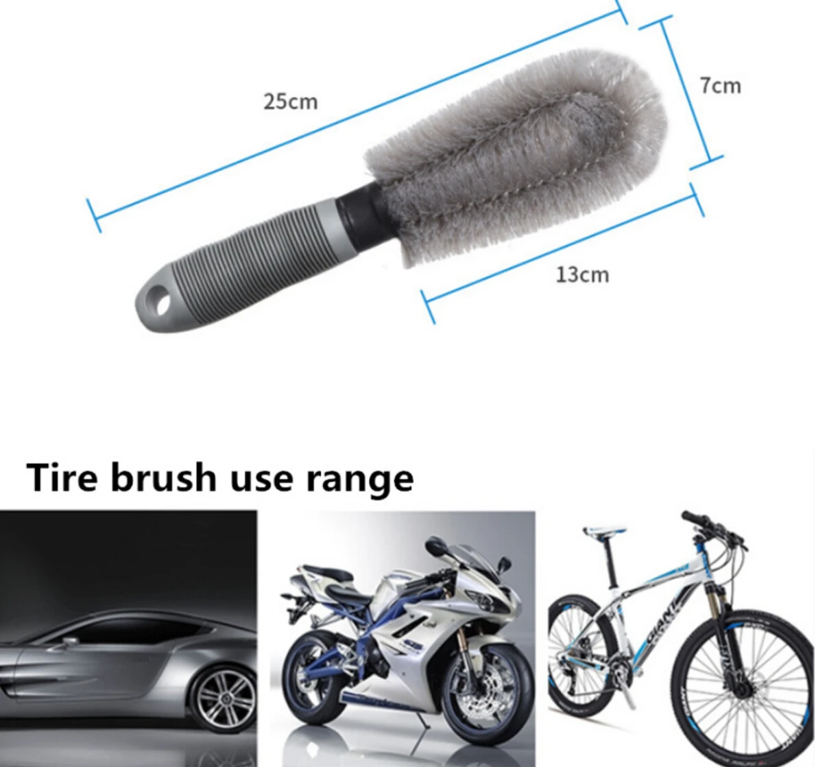 Car Tyre Cleaning Brush Scrub Wheel Hub for mercedes w124 renault laguna bmw z4 kangoo mazda cx7 seat leon 3 | Автомобили и