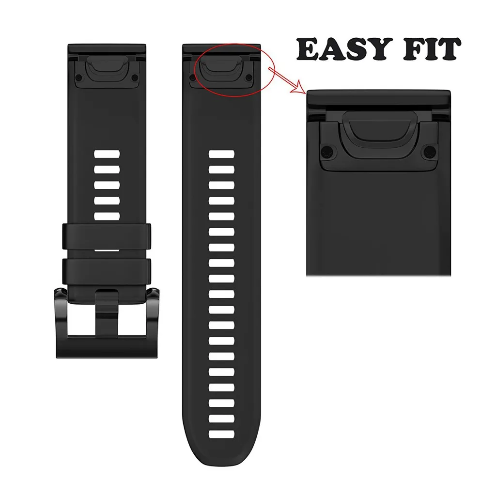 Силиконовый быстросъемный легкий подходящий ремешок для Garmin Fenix 3 5X Смарт-часы замена спортивный наручный браслет для fenix 3 ремешок 26 мм
