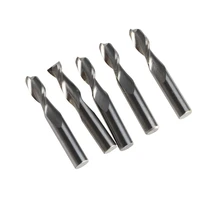 5pcs 6mm x15mm two flutes spiral cutting bits carbide engraving tools cnc milling cutters for wood carving machine