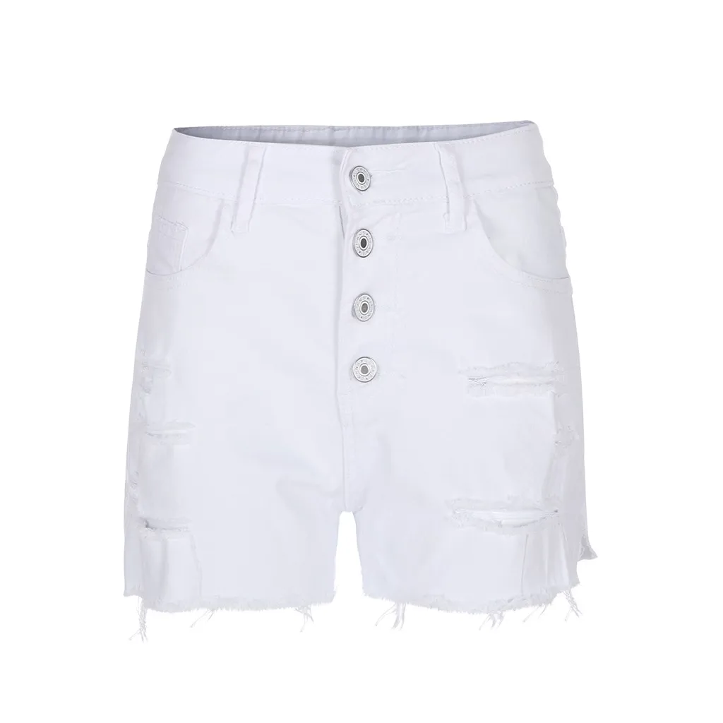 Новые узкие джинсы с высокой талией женские летние короткие джинсовые шорты