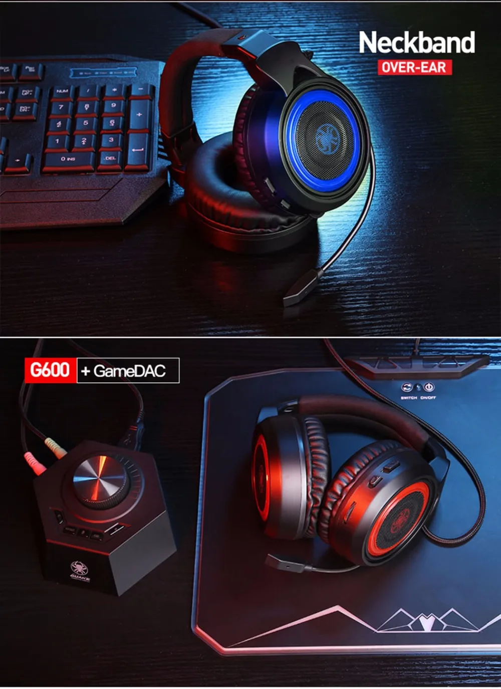 PLEXTONE G600 GameDAC Игровые наушники шлем Стерео ПК гарнитура проводные USB геймерские наушники с микрофоном для компьютера ноутбука