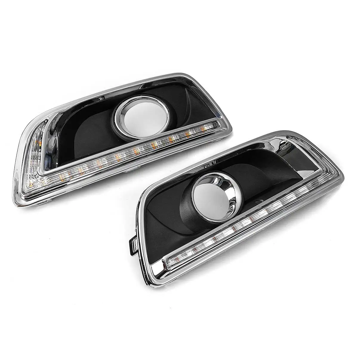 Led Drl Для Chevrolet Malibu 2013 дневного света указатель поворота ПТФ в передний бампер лампа для автомобиля DRL 12 V
